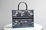 DIOR | Large Dior Book Tote Palms Tree Embroidered size 41.5x34.5x16 cm - 2