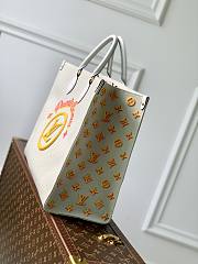 Louis Vuitton | Onthego GM Jacquard Fabric Yellow Size 41x34x19 cm - 2