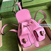 GUCCI | Bamboo Small Backpack Pink 702101 size 22x22x7 cm - 3