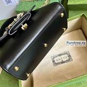GUCCI | Horsebit 1955 Mini Bag Black Leather 703848 size 22x16x10.5 cm - 6