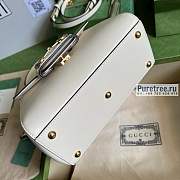 GUCCI | Horsebit 1955 Mini Bag White Leather 703848 size 22x16x10.5 cm - 5