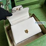 GUCCI | Horsebit 1955 Mini Bag White Leather 703848 size 22x16x10.5 cm - 4