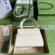 GUCCI | Horsebit 1955 Mini Bag White Leather 703848 size 22x16x10.5 cm - 2