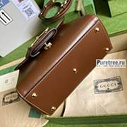 GUCCI | Horsebit 1955 Mini Bag Brown Leather 703848 size 22x16x10.5 cm - 2