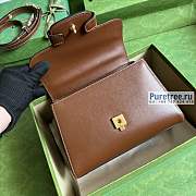 GUCCI | Horsebit 1955 Mini Bag Brown Leather 703848 size 22x16x10.5 cm - 6