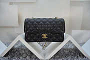 CHANEL | Caviar Leather Flap Bag With Gold/Silver Hardware Black 20cm - 2