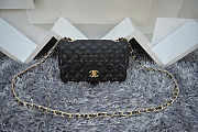 CHANEL | Caviar Leather Flap Bag With Gold/Silver Hardware Black 20cm - 4