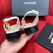 Chanel White Flats - 4