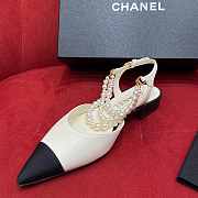 Chanel White Flats - 5
