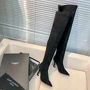 YSL Black High Boots - 3