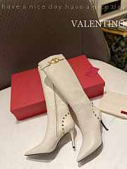 Valentino High White Boot - 6