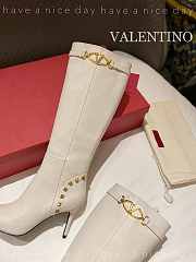 Valentino High White Boot - 3