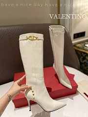 Valentino High White Boot - 2