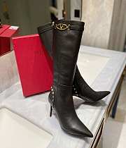 Valentino High Black Boot - 6