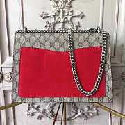 GUCCI | Dionysus Medium GG Shoulder Bag Red Size 30x21x10 cm - 4