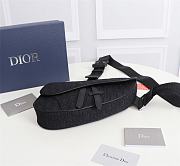 DIOR Saddle Bag Black Dior Oblique Jacquard 20 x 28.6 x 5 cm - 6