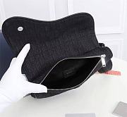 DIOR Saddle Bag Black Dior Oblique Jacquard 20 x 28.6 x 5 cm - 4