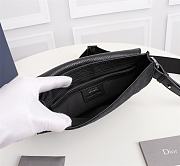 DIOR | Saddle Pouch Black Dior Oblique Jacquard 24×17.5×5 cm - 6