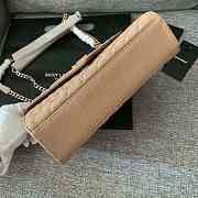 YSL | Envelope Medium Beige Grain Leather 24x17.5x6 cm - 5