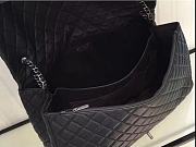CHANEL | Large Classic Flap Travel Bag Black Caviar Silver Hardware 46cm - 6