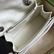Balenciaga Crush Small Chain Bag Quilted In White 25x15x8 cm - 5