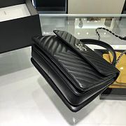 Chanel Trendy CC Black Flap Bag Silver Hardware size 25 x 18 x 7 cm - 5