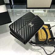 Chanel Trendy CC Black Flap Bag Silver Hardware size 25 x 18 x 7 cm - 3