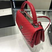 Chanel Trendy CC Red Flap Bag size 25 x 18 x 7 cm - 5