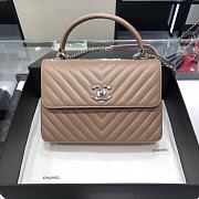 Chanel Trendy CC Light Brown Flap Bag size 25 x 18 x 7 cm - 1