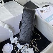 Chanel Mini Classic Top Handle Flap Black Bag 20 x 12 x 6 cm - 6