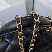 Chanel Mini Classic Top Handle Flap Black Bag 20 x 12 x 6 cm - 5
