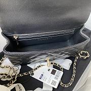 Chanel Mini Classic Top Handle Flap Black Bag 20 x 12 x 6 cm - 3