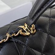 Chanel Mini Classic Top Handle Flap Black Bag 20 x 12 x 6 cm - 2