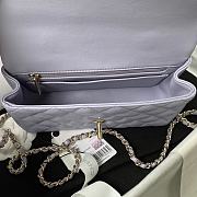 Chanel Mini Classic Top Handle Flap Light Purple Bag 20 x 12 x 6 cm - 2