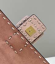 FENDI | Baguette Pink Sheepskin Bag size 27×6×15 cm - 4