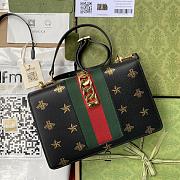 Gucci Sylvie Small Shoulder Bag Black 524405 size 25.5x17x8 cm - 2