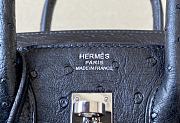 Hermes Birkin Black Ostrich Size 25 x 20 x 13 cm - 6