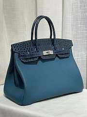 Hermes Birkin Touch Blue Togo Leather 35cm - 5