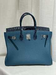 Hermes Birkin Touch Blue Togo Leather 35cm - 4