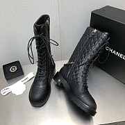 Chanel Lace-Ups Lambskin & Grained Calfskin Black 40mm - 2