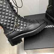 Chanel Lace-Ups Lambskin & Grained Calfskin Black 40mm - 6