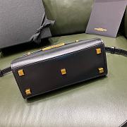 YSL Manhattan Nano Shopping Bag Black Smooth Leather 21x16x9 cm - 4