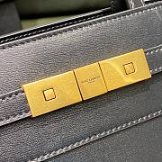 YSL Manhattan Nano Shopping Bag Black Smooth Leather 21x16x9 cm - 2