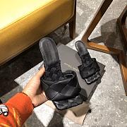 Bottega Veneta Lido Mule Sandals Black - 6