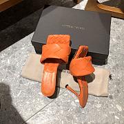 Bottega Veneta Lido Mule Sandals Orange - 6