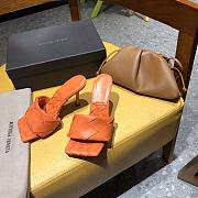 Bottega Veneta Lido Mule Sandals Orange - 5