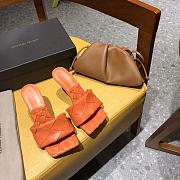 Bottega Veneta Lido Mule Sandals Orange - 4