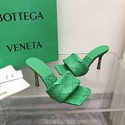 Bottega Veneta Lido Mule Sandals Green - 5