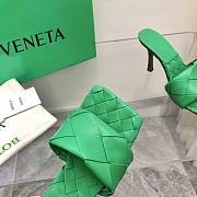 Bottega Veneta Lido Mule Sandals Green - 4