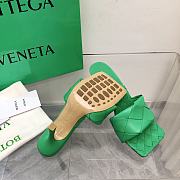 Bottega Veneta Lido Mule Sandals Green - 3